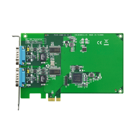 研華PCIE-1680  2口帶有隔離保護(hù)的端口CAN總線PCIe卡