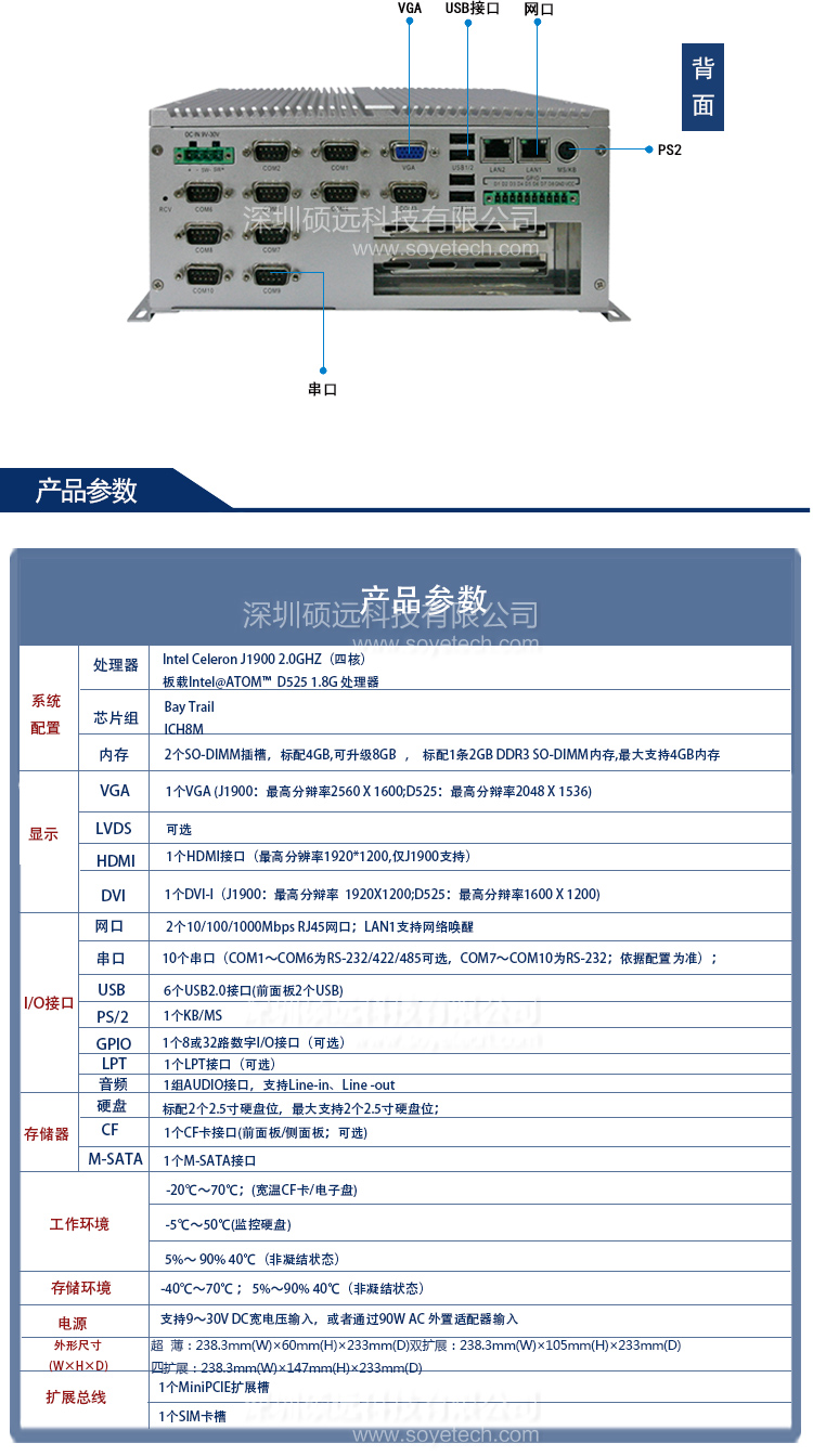 研祥低功耗無(wú)風(fēng)扇高效能嵌入式工控機(jī) MEC-5031