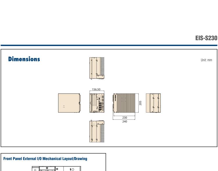 研華EIS-S230 研華 EIS-S230，邊緣計算系統(tǒng)服務(wù)器，支持Intel 第六代、第七代處理器，可選i3/i5/i7 Xeon CPU，DDR4 最高32GB，最多可支持4 x 2.5寸硬盤，具備豐富擴展接口 4 x LAN，4 x COM，8 x USB，2 x PCIE。產(chǎn)品生命周期長，穩(wěn)定可靠。