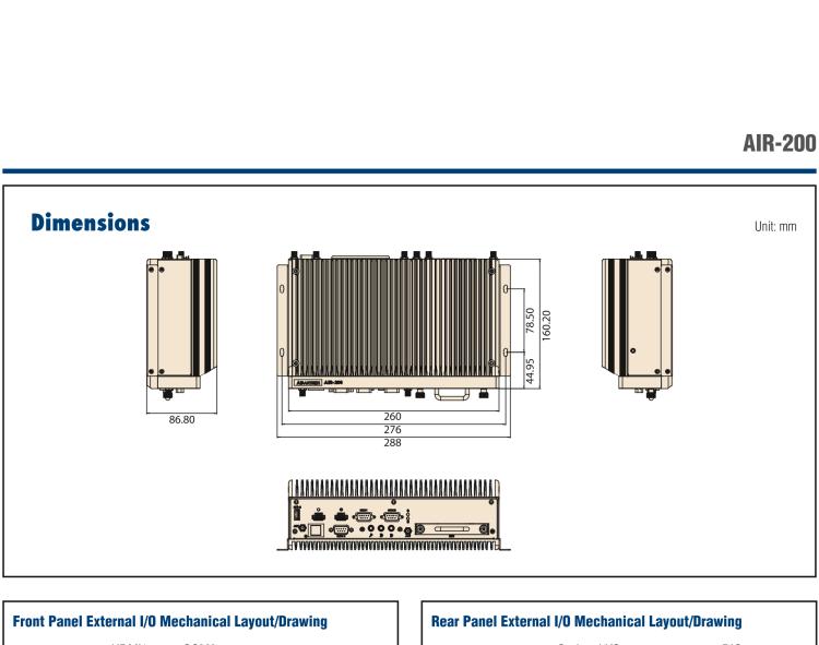 研華AIR-200 基于Intel Core i5-6442EQ處理器，AI計(jì)算平臺(tái)，內(nèi)置Myriad X VPU * 2