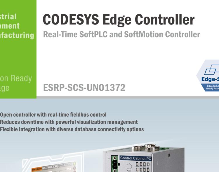 研華ESRP-SCS-UNO1372 Real-time SoftPLC & SoftMotion Cabinet Controller