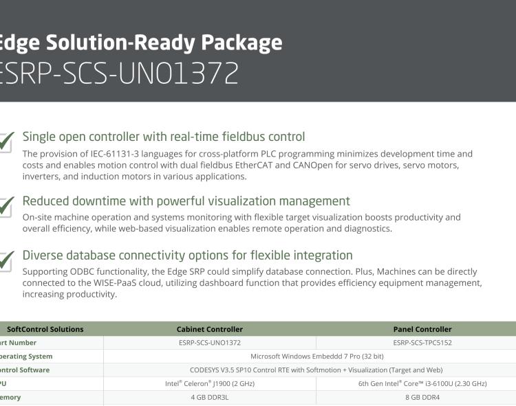 研華ESRP-SCS-TPC5152 Visualized Real-time SoftLogic Panel Controller