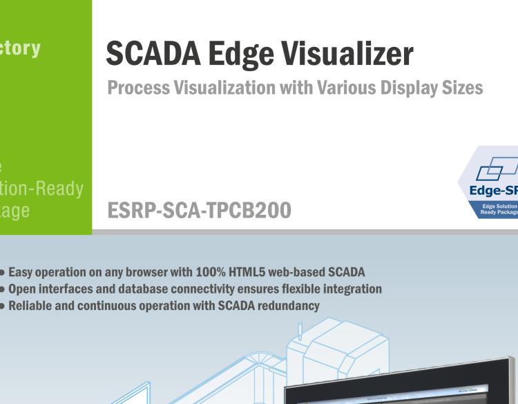 研華ESRP-SCA-TPCB200 Process Visualization with Various Display Sizes