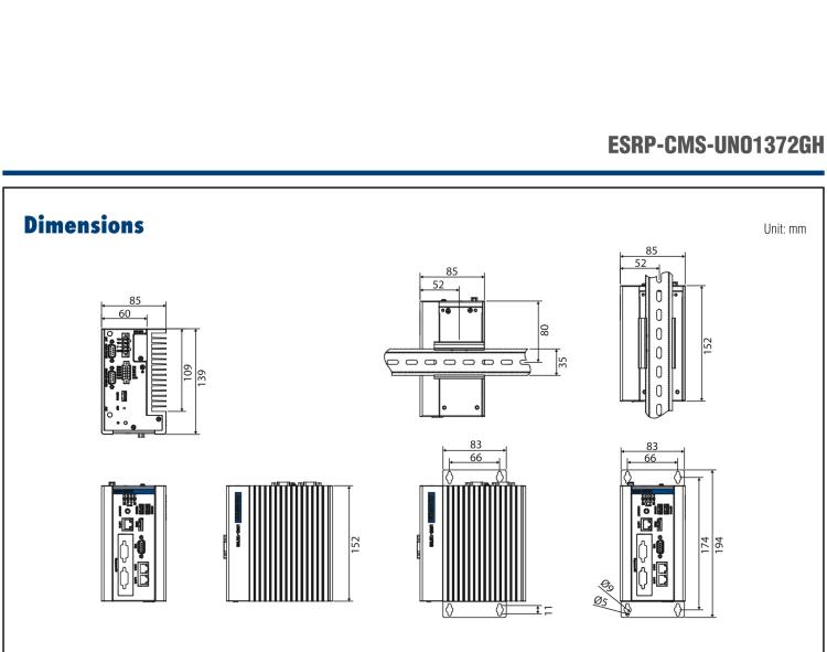 研華ESRP-CMS-UNO1372GH ThinManager Ready Explosion-Proof DIN-Rail Thin Client with Intel? Atom? E3845