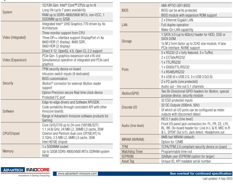 研華DPX-S455 Intel? 12/13th Generation Core? Gaming Platform