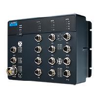 研華EKI-9512E-4GMX EN50155 Managed Ethernet Switch with 8FE+4GE, 24-110VDC