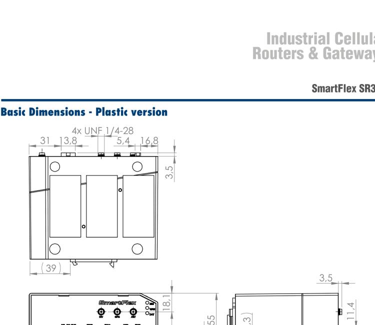 研華BB-SR31000420 SmartFlex, Global, 3x Ethernet, 1x RS232, 1x RS485, Metal, Without Accessories