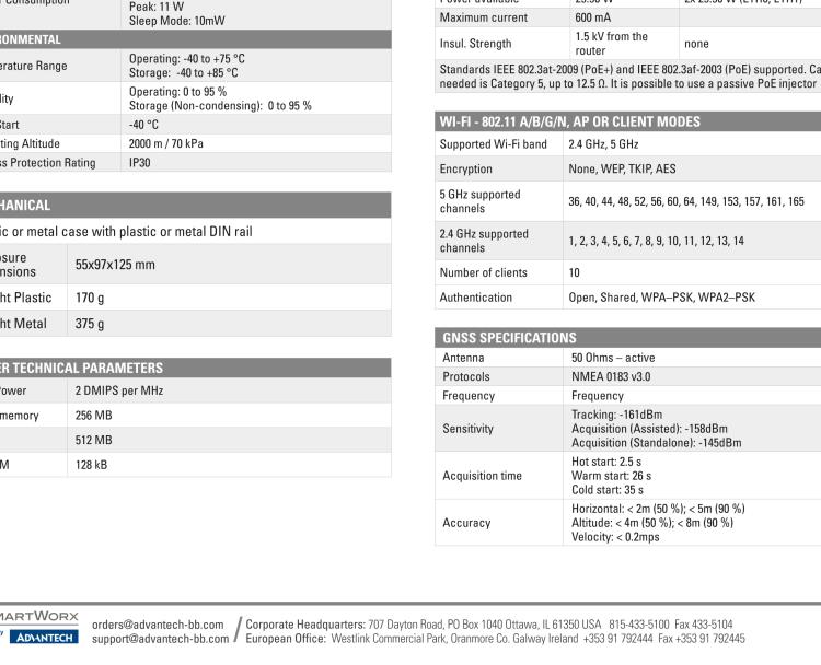 研華BB-SR30800025-SWH SmartFlex, AUS/NZ, 2x Ethernet, Metal, International Power Supply (EU, US, UK, AUS)