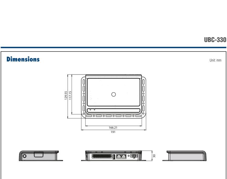 研華UBC-330 基于TI Sitara AM3352 Cortex-A8 的嵌入式工控機