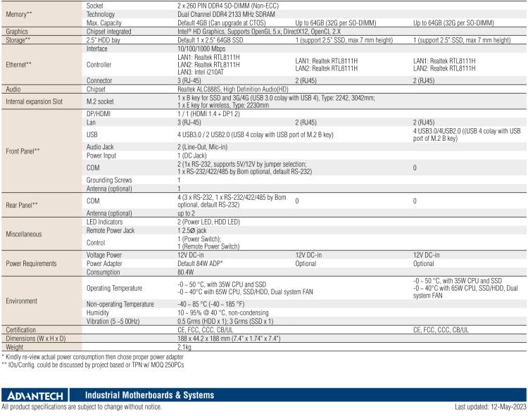 研華EPC-T4286 適配Intel? 第8/9代 Core? i 系列處理器，搭載H310芯片組。1U超薄高度，性能強勁。