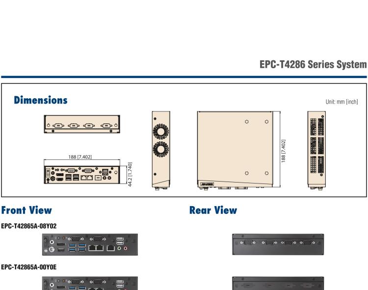 研華EPC-T4286 適配Intel? 第8/9代 Core? i 系列處理器，搭載H310芯片組。1U超薄高度，性能強勁。