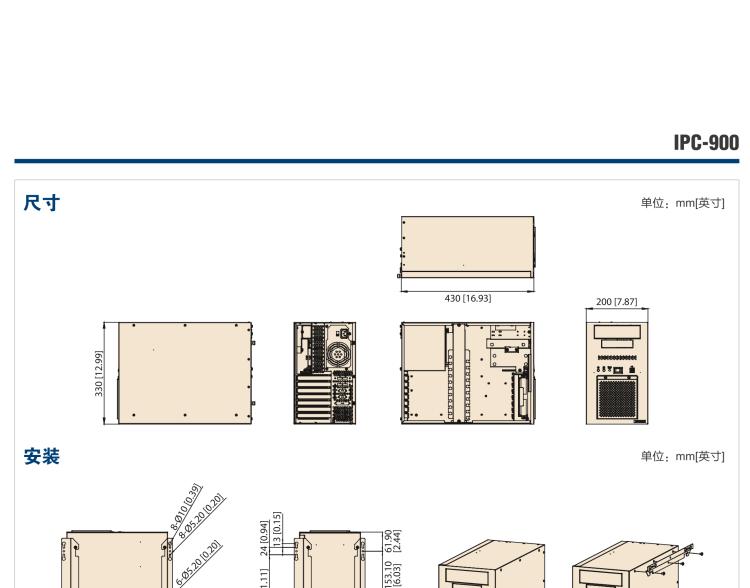 研華IPC-900 經(jīng)典款壁掛式機(jī)箱，支持ATX/uATX母板