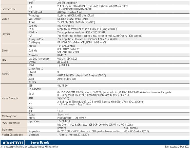 研華AIMB-286 Intel? 第8/9代 Core? i 系列處理器，搭載Intel H310芯片組。超薄設(shè)計，結(jié)構(gòu)緊湊。