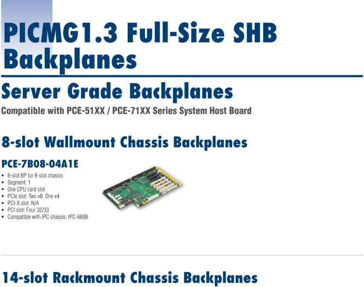 研華PCE-5B07 7-slot BP for 8-slot chassis