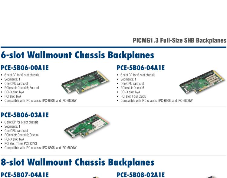 研華PCE-5B07 7-slot BP for 8-slot chassis