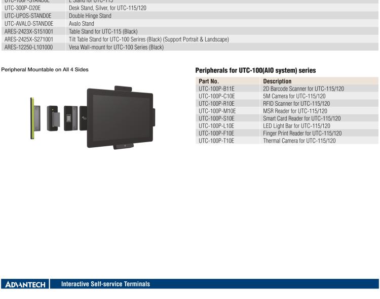 研華UTC-115G 15.6" 多功能觸控一體機(jī) UTC-115G ，配備Intel? Celeron? N3450 /Pentium? N4200