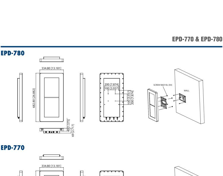 研華EPD-770 26" （13.3"x2 ）寸電子紙解決方案，4G/Wifi，適合倉儲(chǔ)庫存，設(shè)備管理，辦公場所，智慧城市和零售等應(yīng)用。