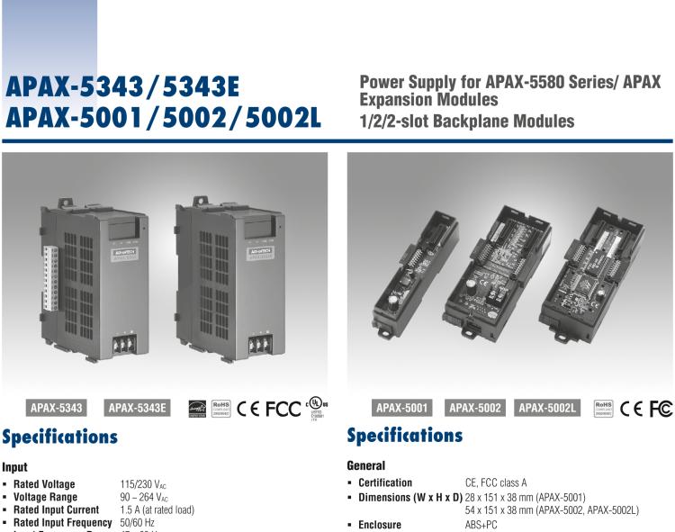 研華APAX-5343E 用于 APAX 擴(kuò)展模塊供電