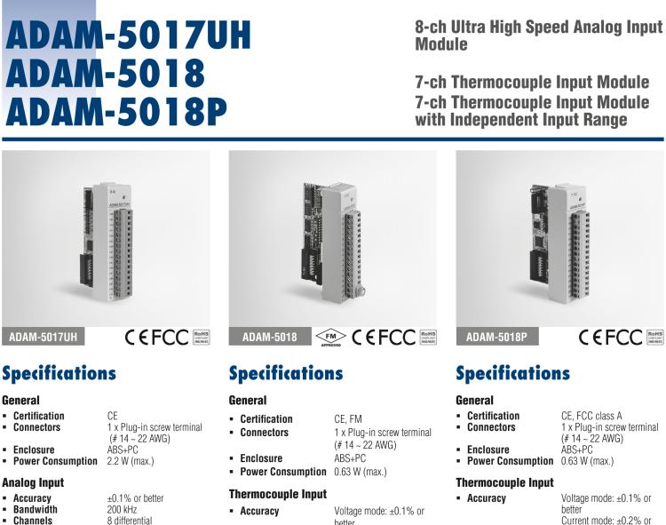 研華ADAM-5018 7路熱電偶輸入模塊