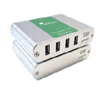 研華BB-00-00411 Ranger 2324: 4-port USB 2.0-1.1 Extender, 500m, MM Fiber, 100-240V NATAM PS