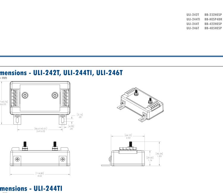 研華BB-485HESP ULI-246T RS-485 浪涌保護器